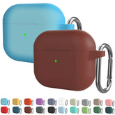 Funda protectora de silicona gruesa para auriculares inalámbricos con gancho para AirPods 3